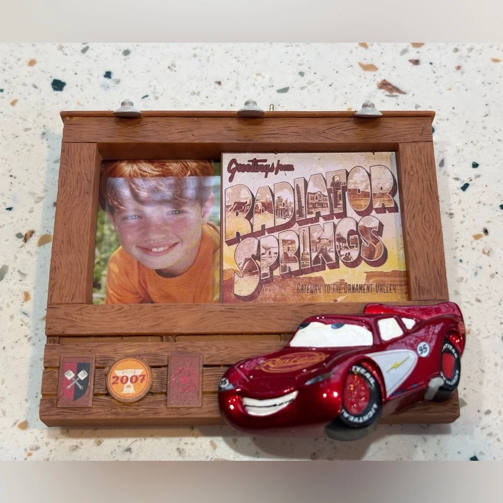 Hallmark Keepsake Disney Pixar Cars Ornament He’s #1! Radiator Springs Frame‎